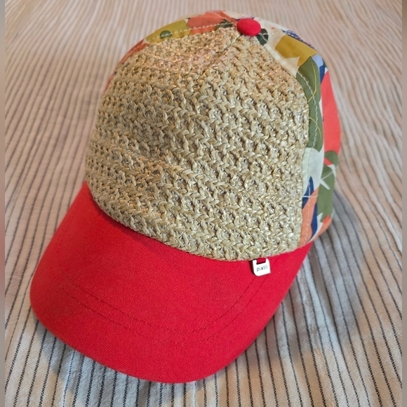 Pistil Womens Wicker And Floral Baseball Cap Adjustable - Picture 1 of 6